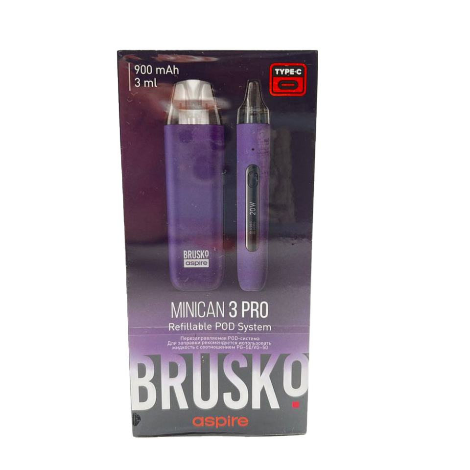 POD Системы Brusko Minikan 3 PRO фиолетовый