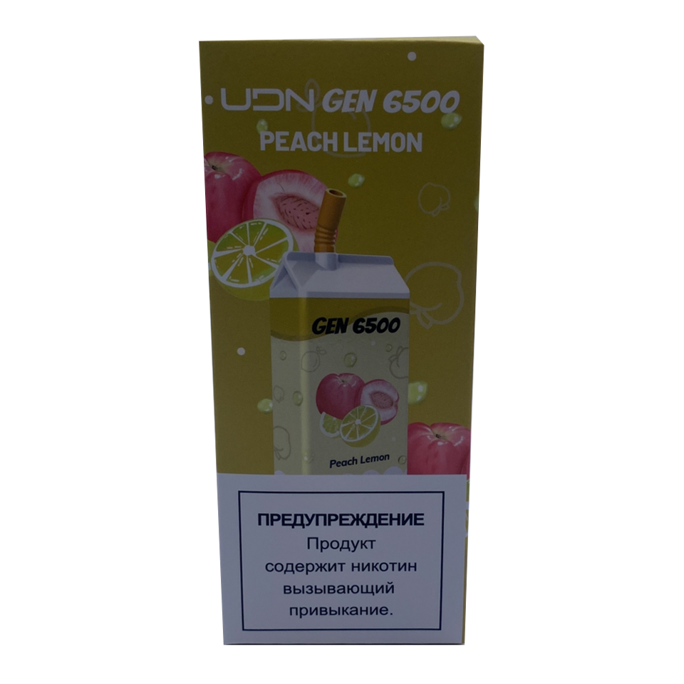 UDN gen - peach lemon  6500 затяжек